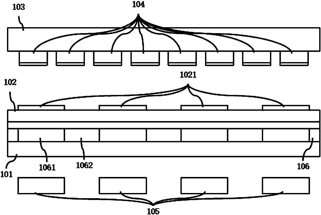 Concentrating flux plate and device transfer equipment