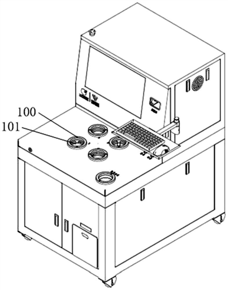 Automatic traditional Chinese medicine particle discharging and sealing device