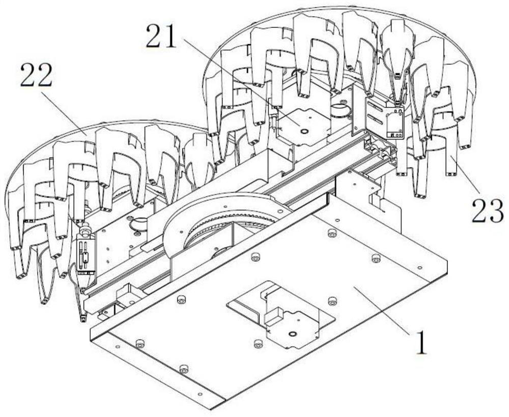 Automatic traditional Chinese medicine particle discharging and sealing device