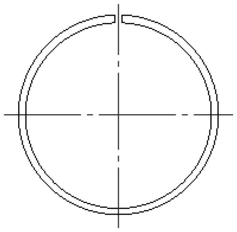 Machining method and clamping fixture for high-precision thin-wall elastic opening piston ring part