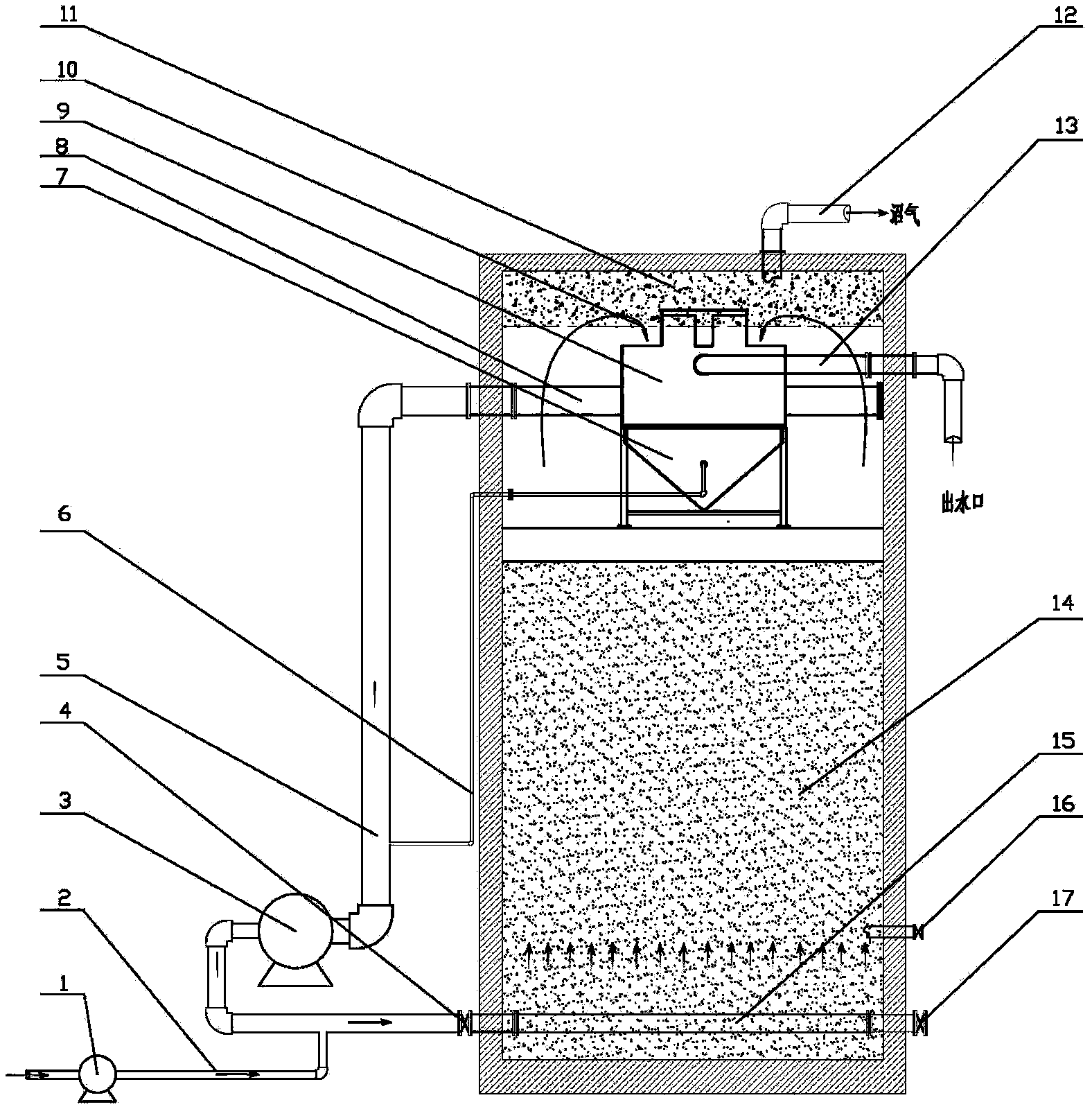 PTA (p-phthalic acid) sewage anaerobic reactor and use method thereof