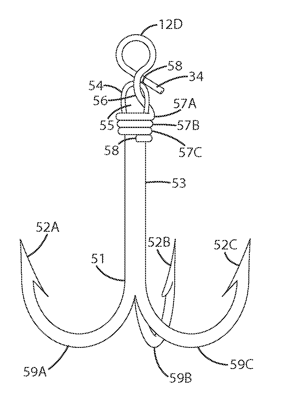 Quick connect fish hook and fishing system