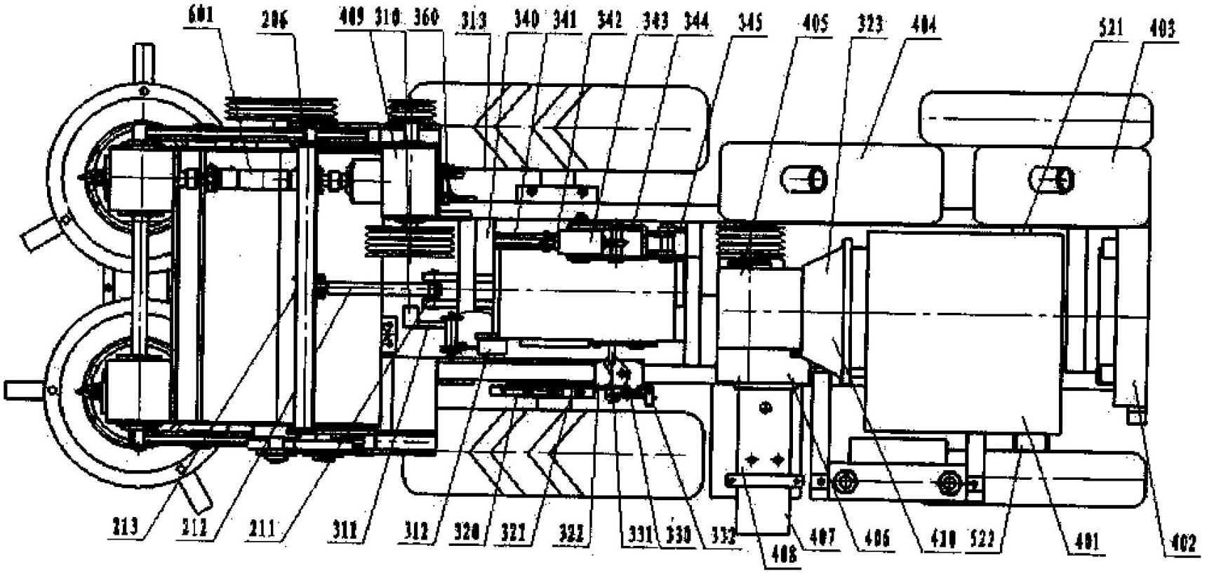 Small self-propelled alfalfa cradling and flattening machine