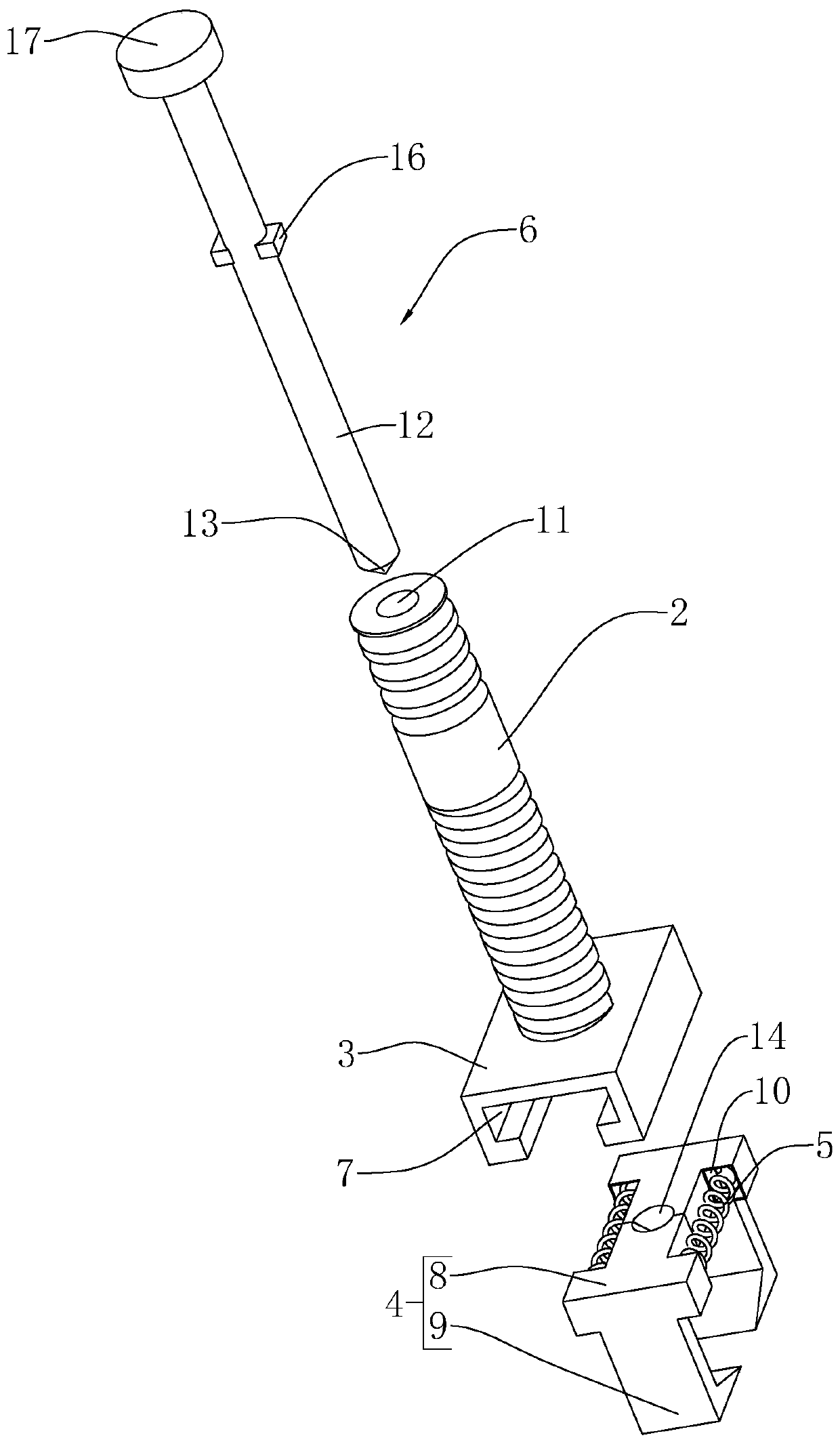 Building rivet removing device