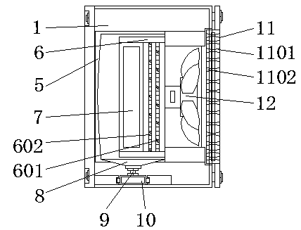 Ventilating fan with air filter structure