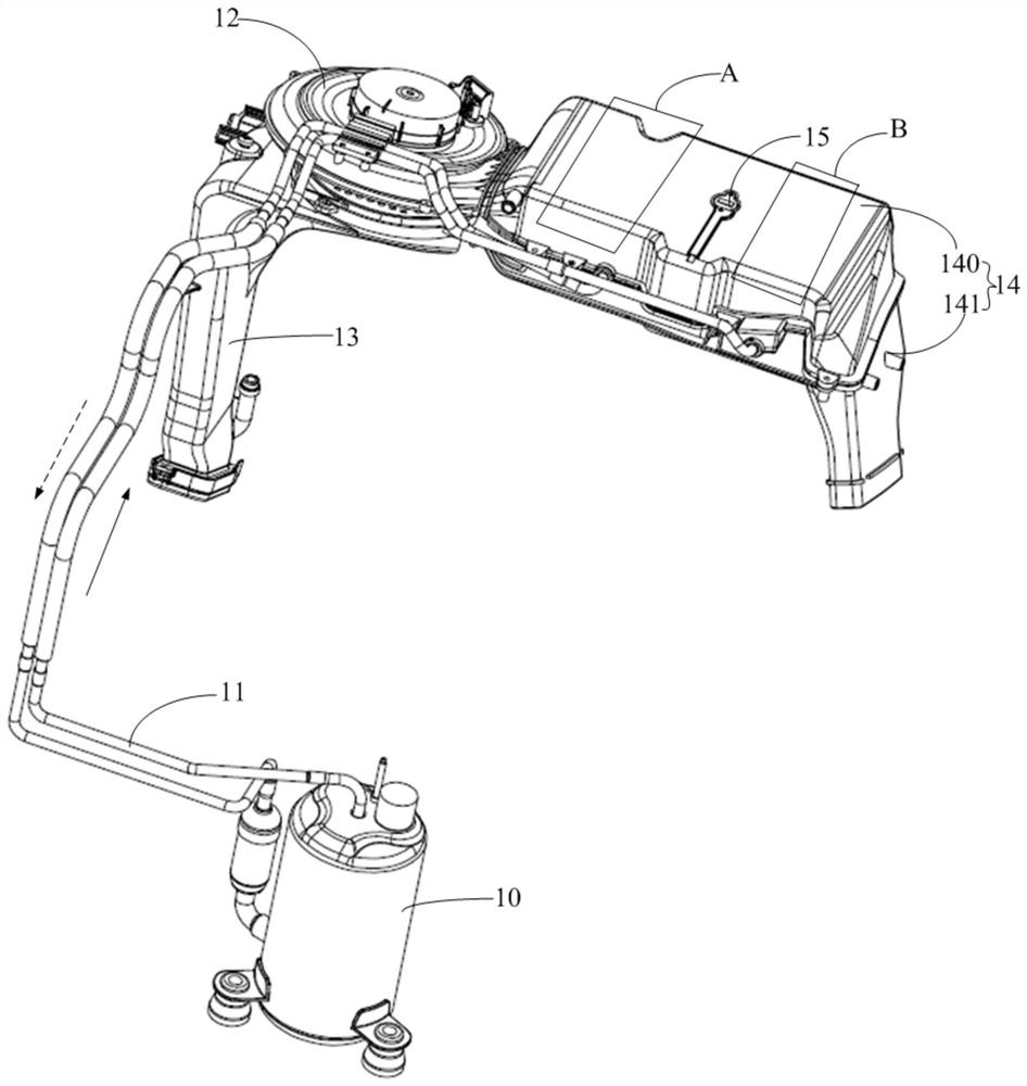 Drying system control method and clothes processing device