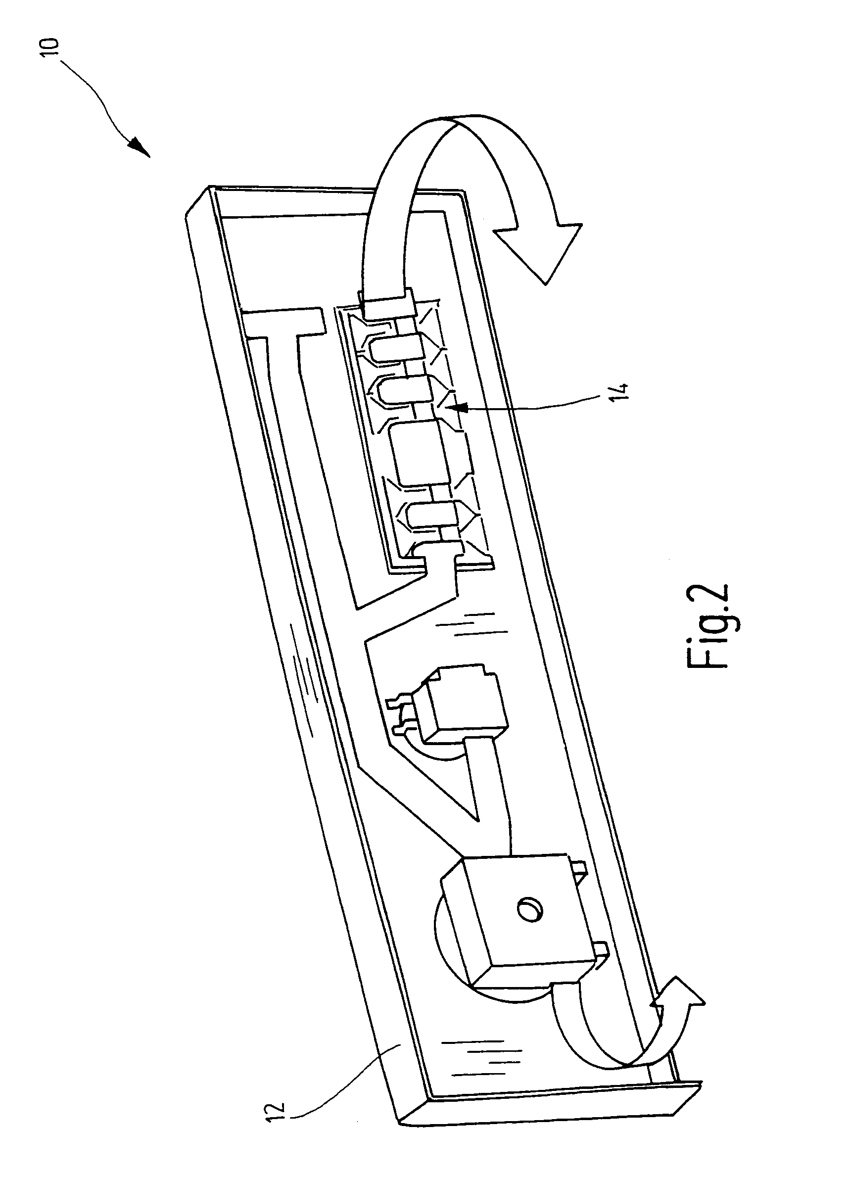 Key arrangement for a control panel