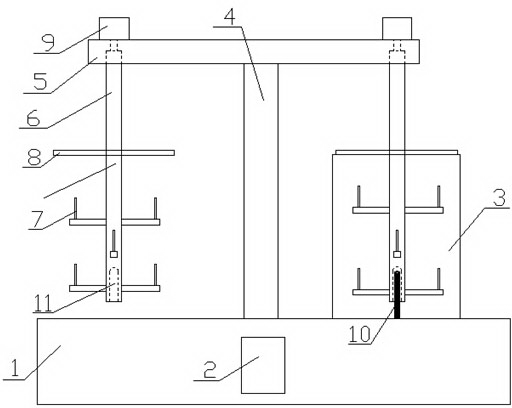 Dehydration device used after bobbin yarn is dyed and for production