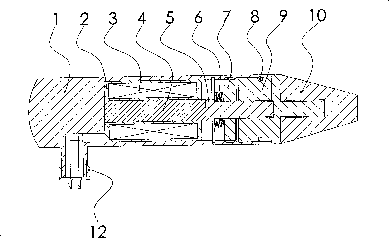 Magnetostrictive transducer used for sound wave nondestructive examination