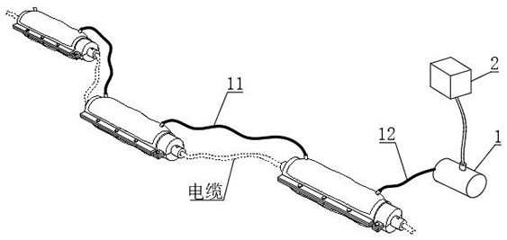 Submarine cable protection pipe assembly for offshore wind power generation