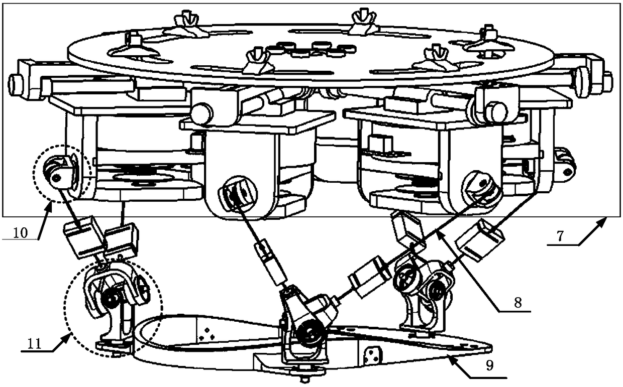 The position of the hinge point of the base can be automatically adjusted with a six-degree-of-freedom head and neck flexible exoskeleton system