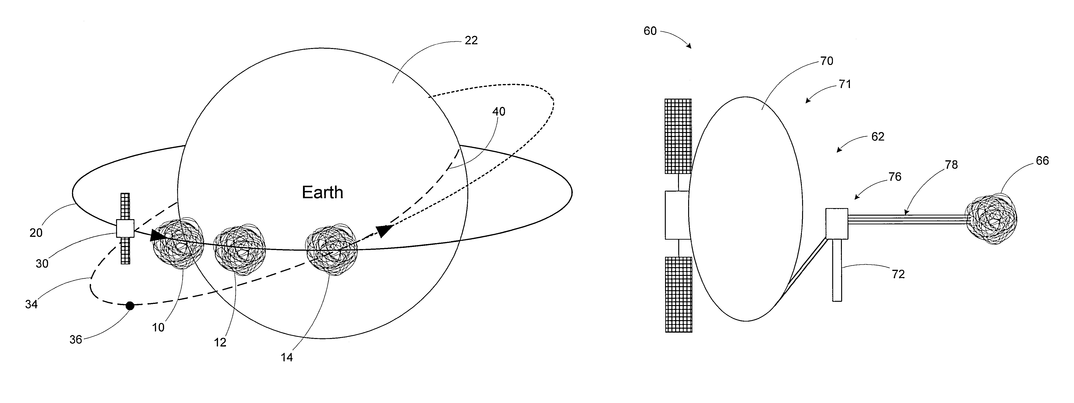 Orbital debris mitigation system and method