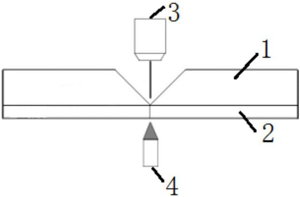 MIG+TIG double-faced welding method for butt joint of stainless steel composite tube or composite plate