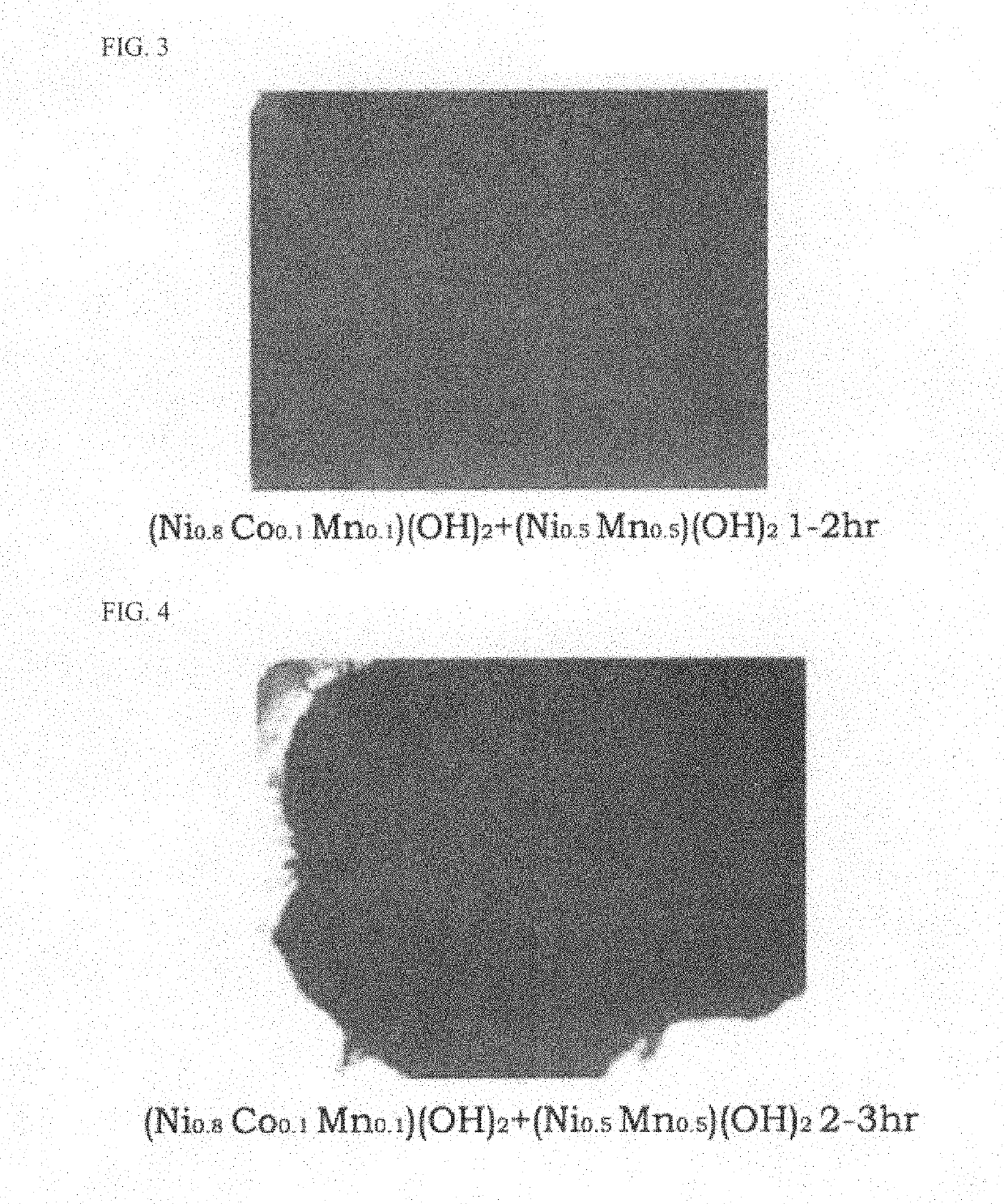 Double-layer cathode active materials for lithium secondary batteries, method for preparing the active materials, and lithium secondary batteries using the active materials