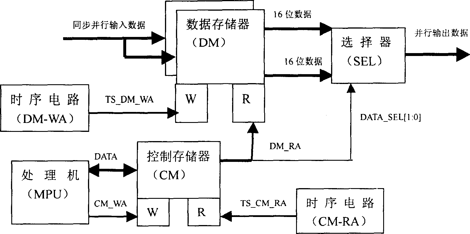 Circuit module for realizing high-speed time division switching