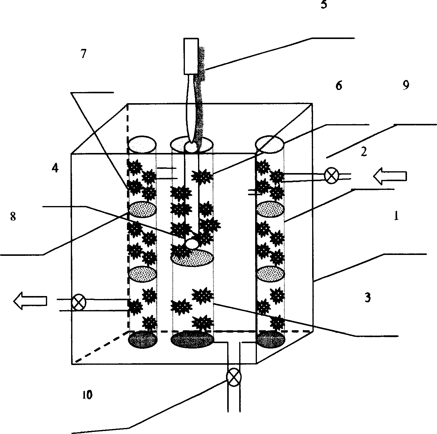 Water quality purifier with nano photocatalyst antibiotic effect