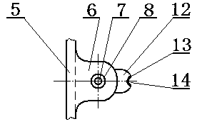 One-piece nose pad glasses