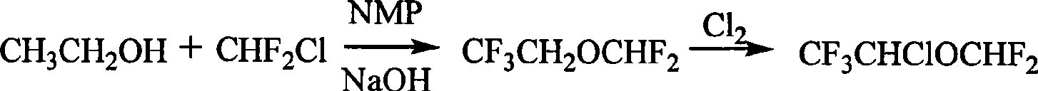 Preparation of furane used as inhalation anesthetic