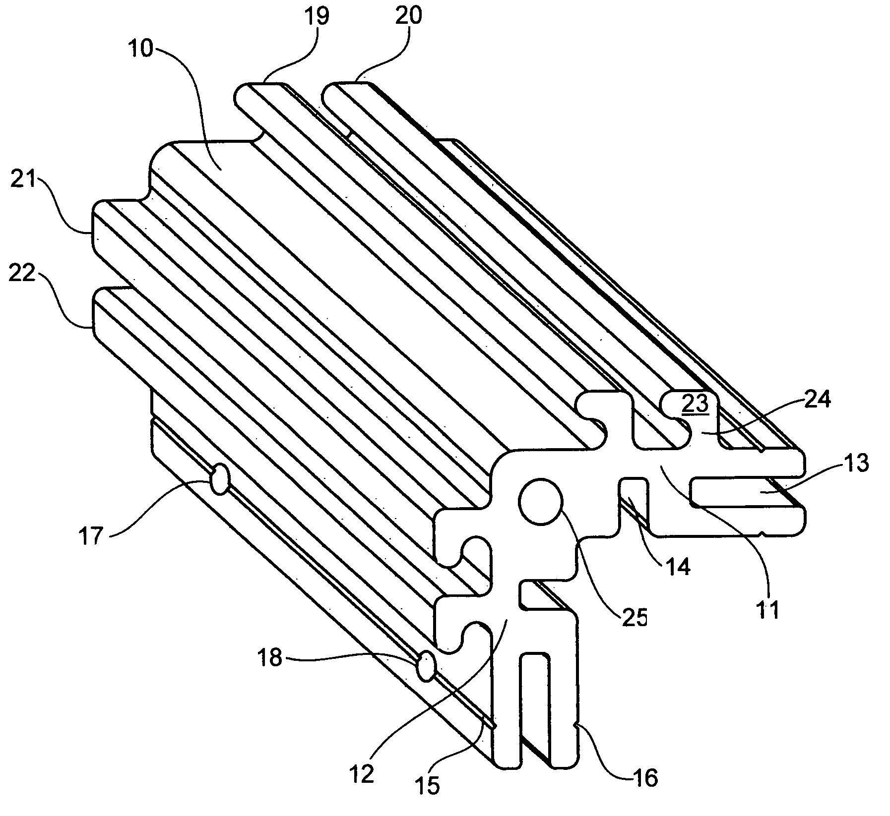 Interlocking structural element for cabinets and enclosures