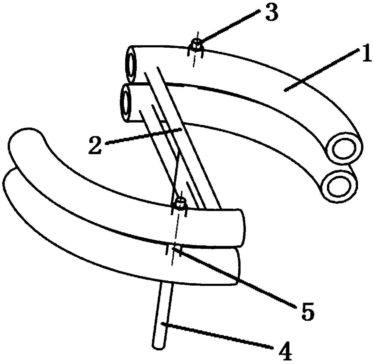 Detonation tube structure of a rotary air-breathing pulse detonation engine