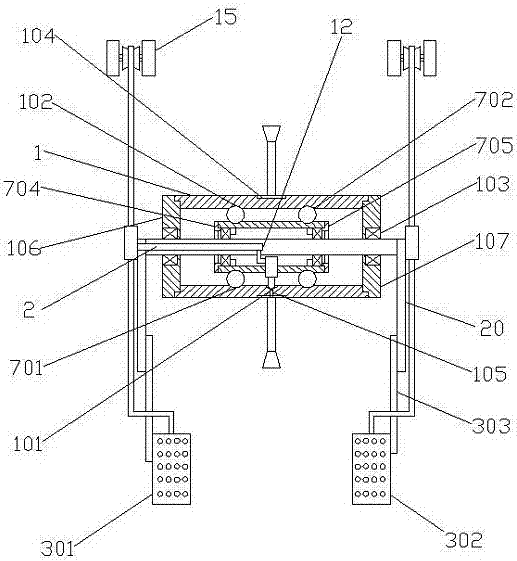 Semi-submersible sewage treatment aeration equipment