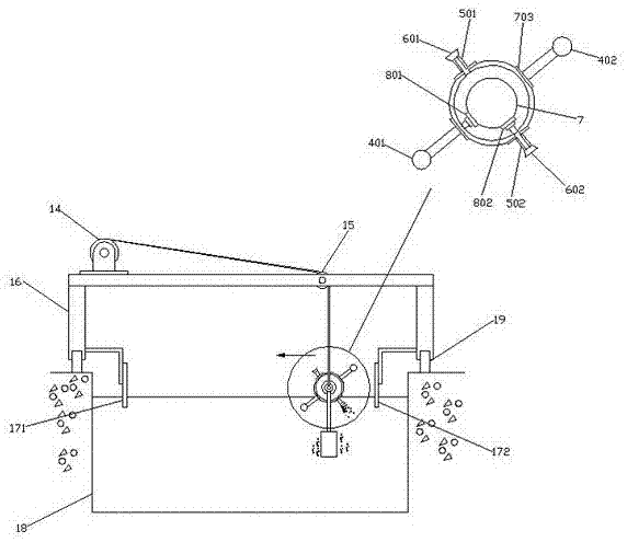 Semi-submersible sewage treatment aeration equipment