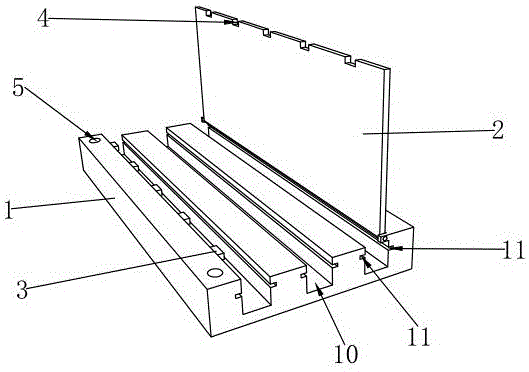 Wire pressing groove for wire arrangement