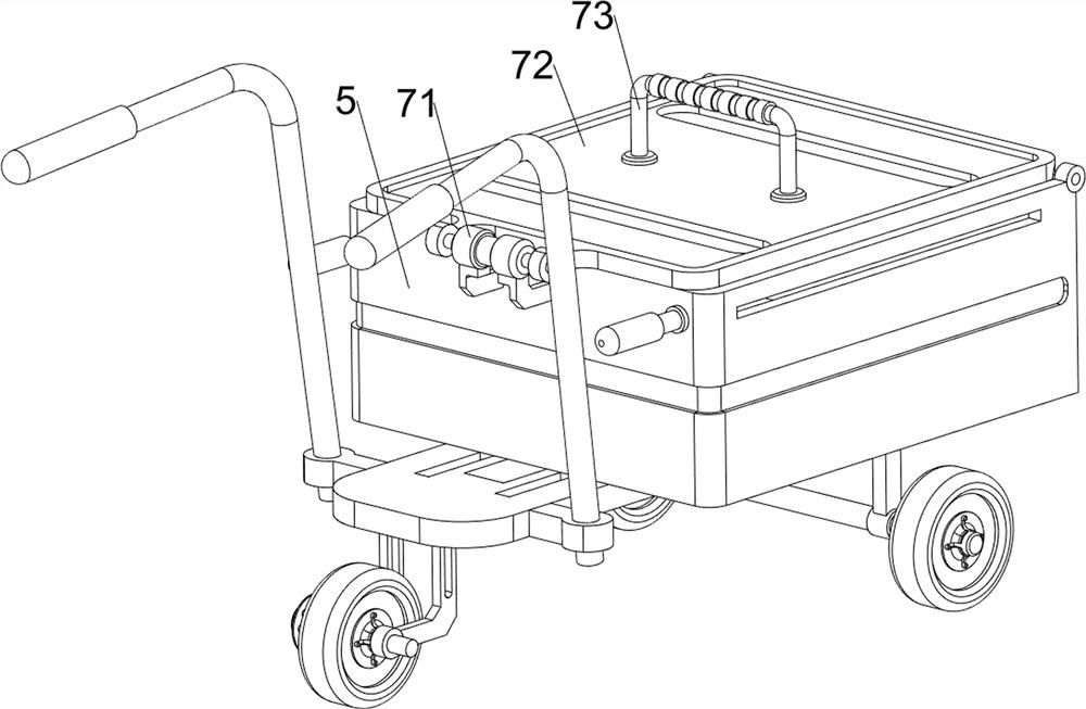 Trolley convenient for unloading in building construction