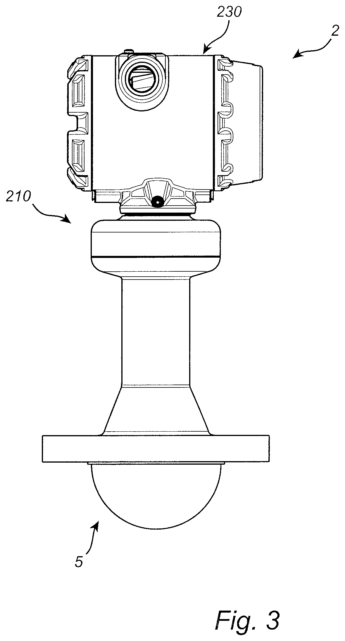 Radar level gauge system with dielectric antenna