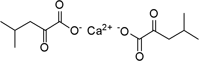 Method for synthesizing alpha-ketoleucine calcium