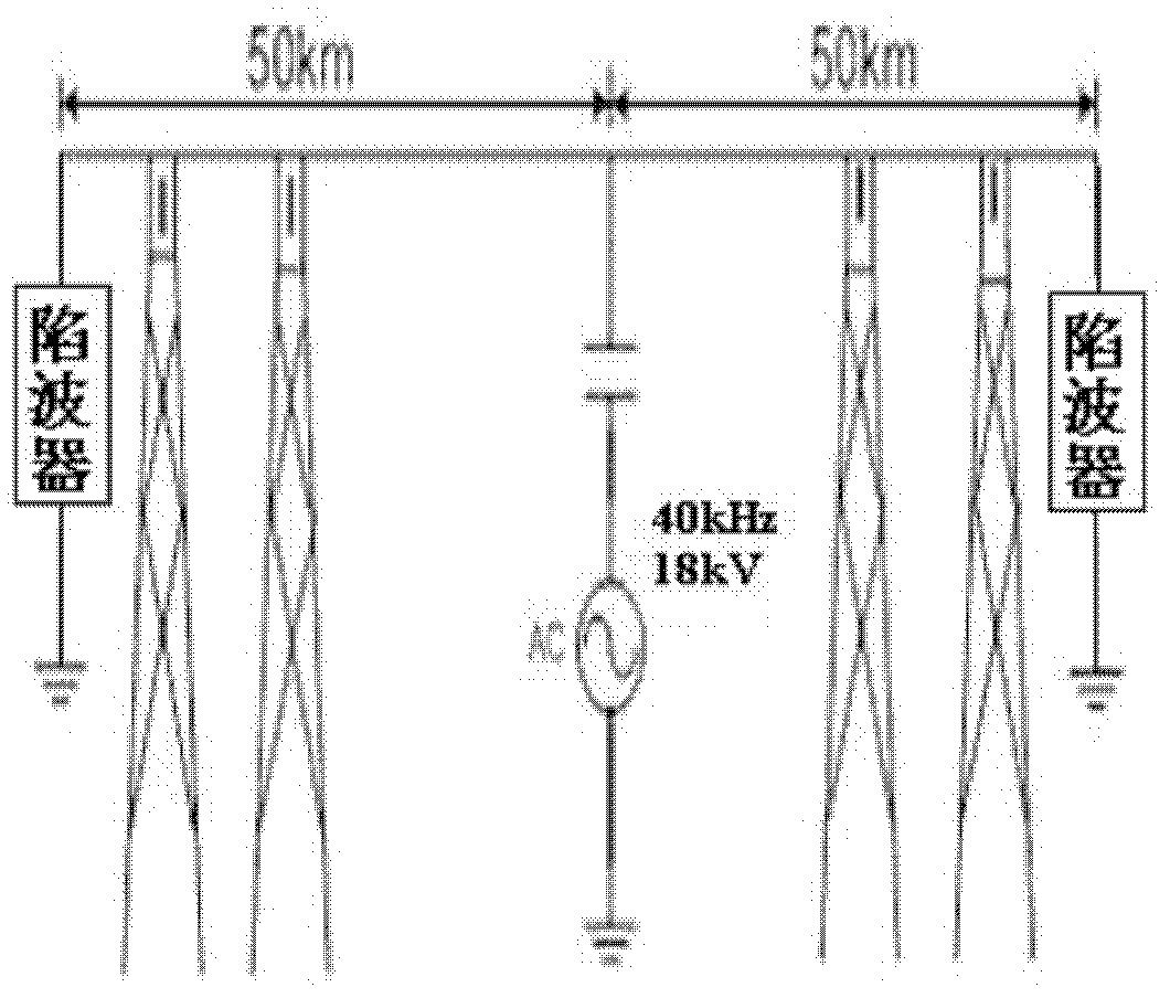 18kV and 40kHz high-frequency de-icing device and de-icing method thereof