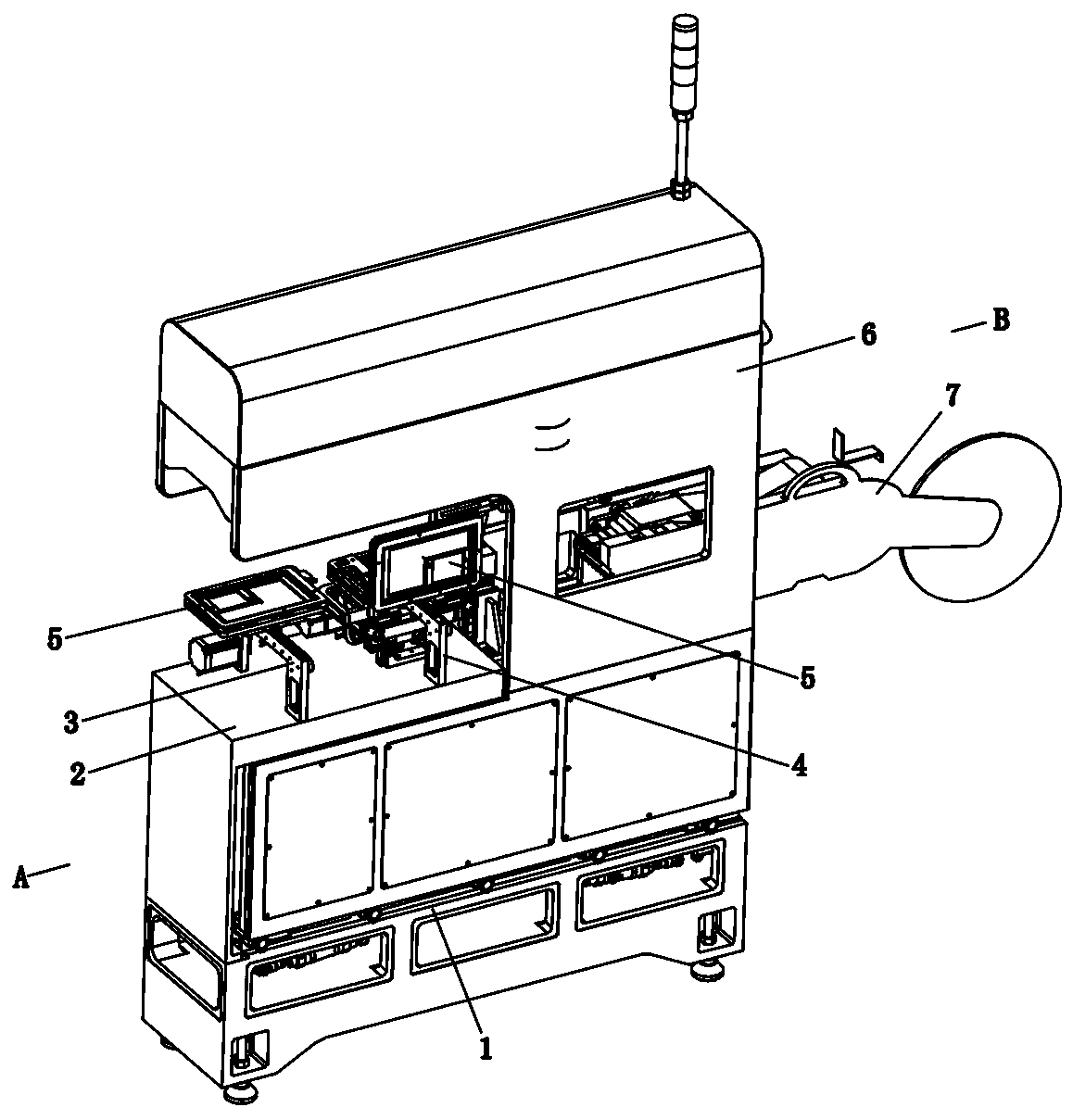 Universal electronic product assembling platform and assembling process thereof