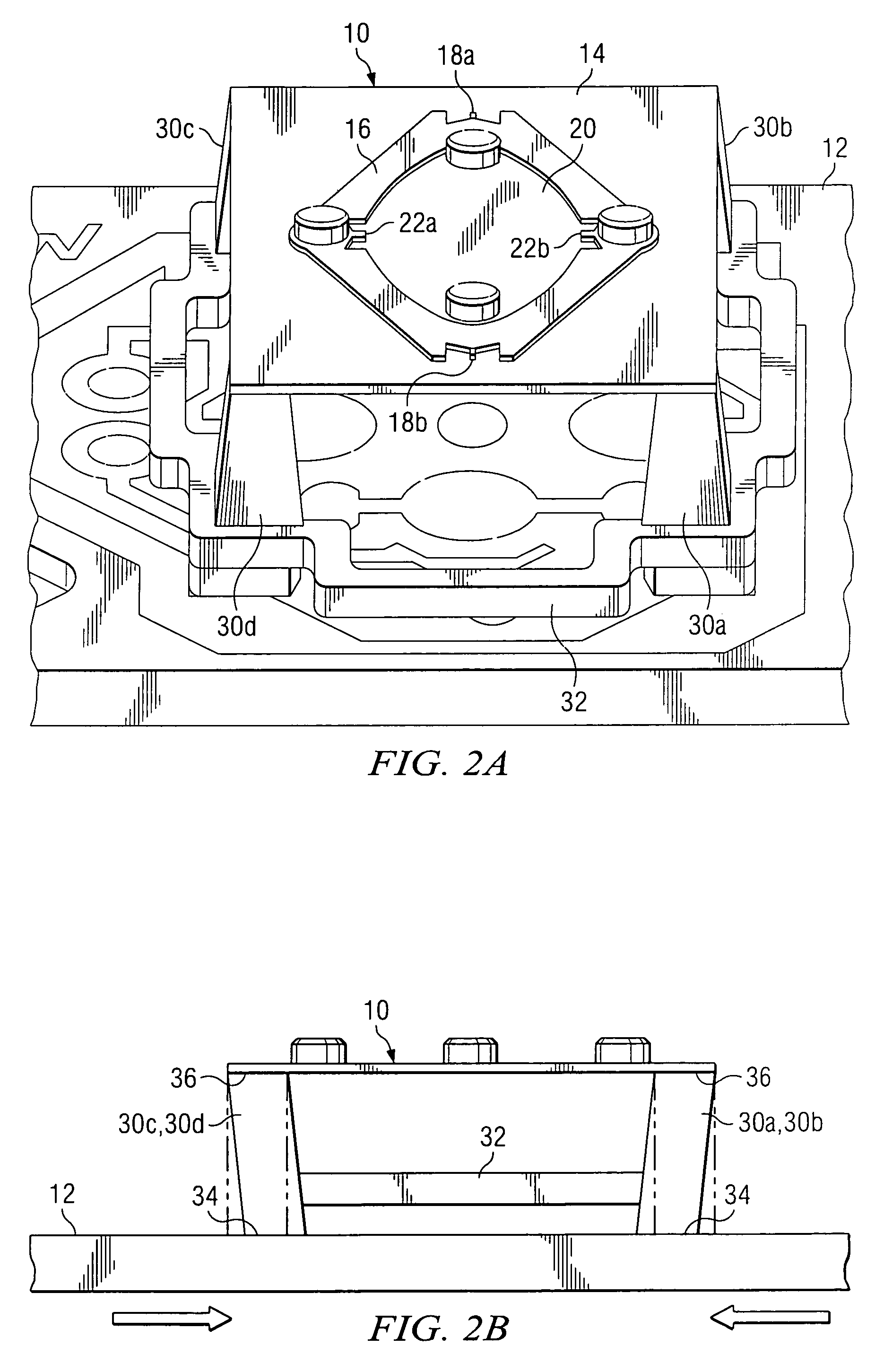 Structure and method for reducing thermal stresses on a torsional hinged device