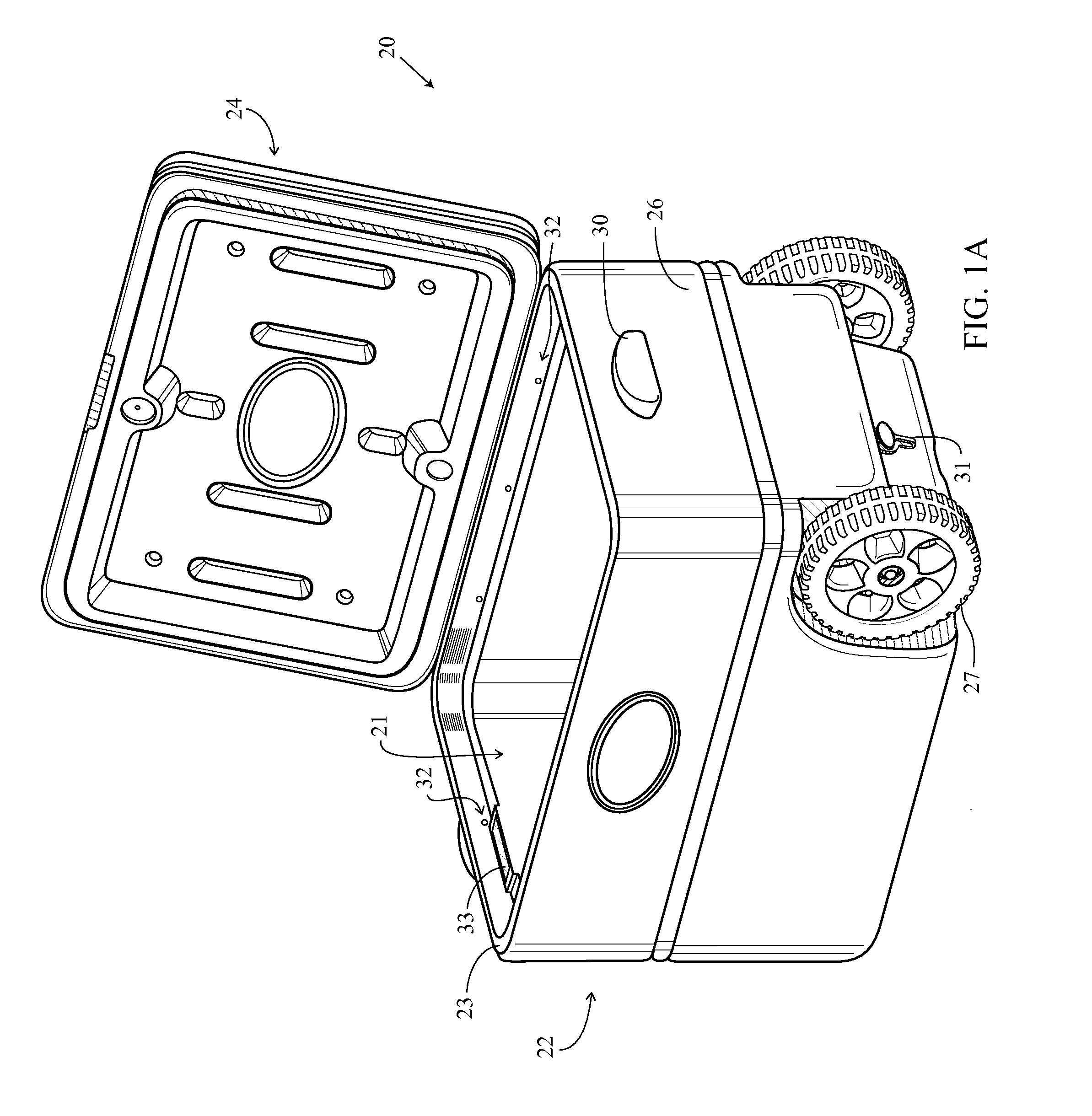 Cooler with LED lighting