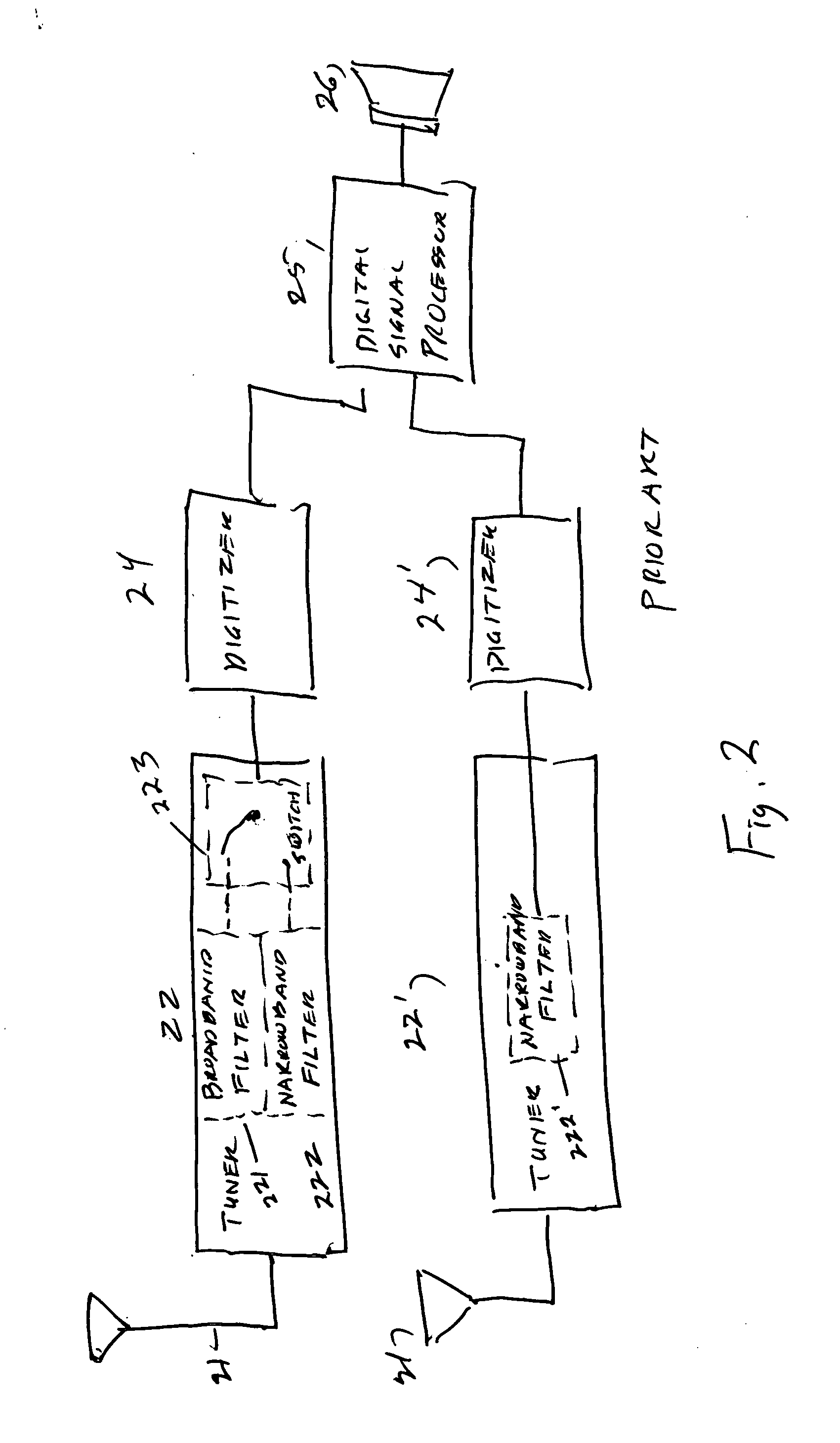 Apparatus and method for IF switching in a dual-tuner, dual-IF, HD radio and FM/AM radio receiver