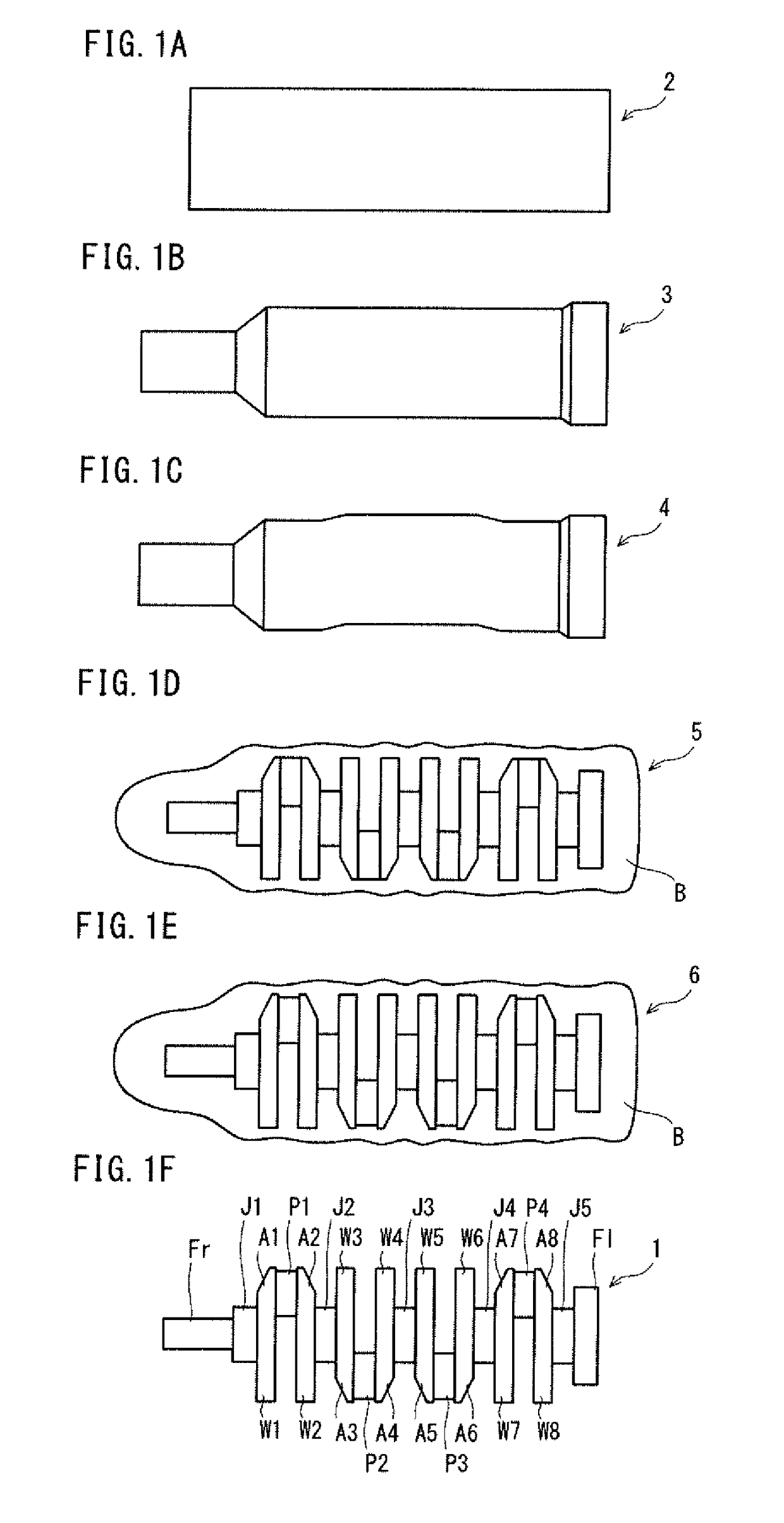 Method for producing forged crankshaft