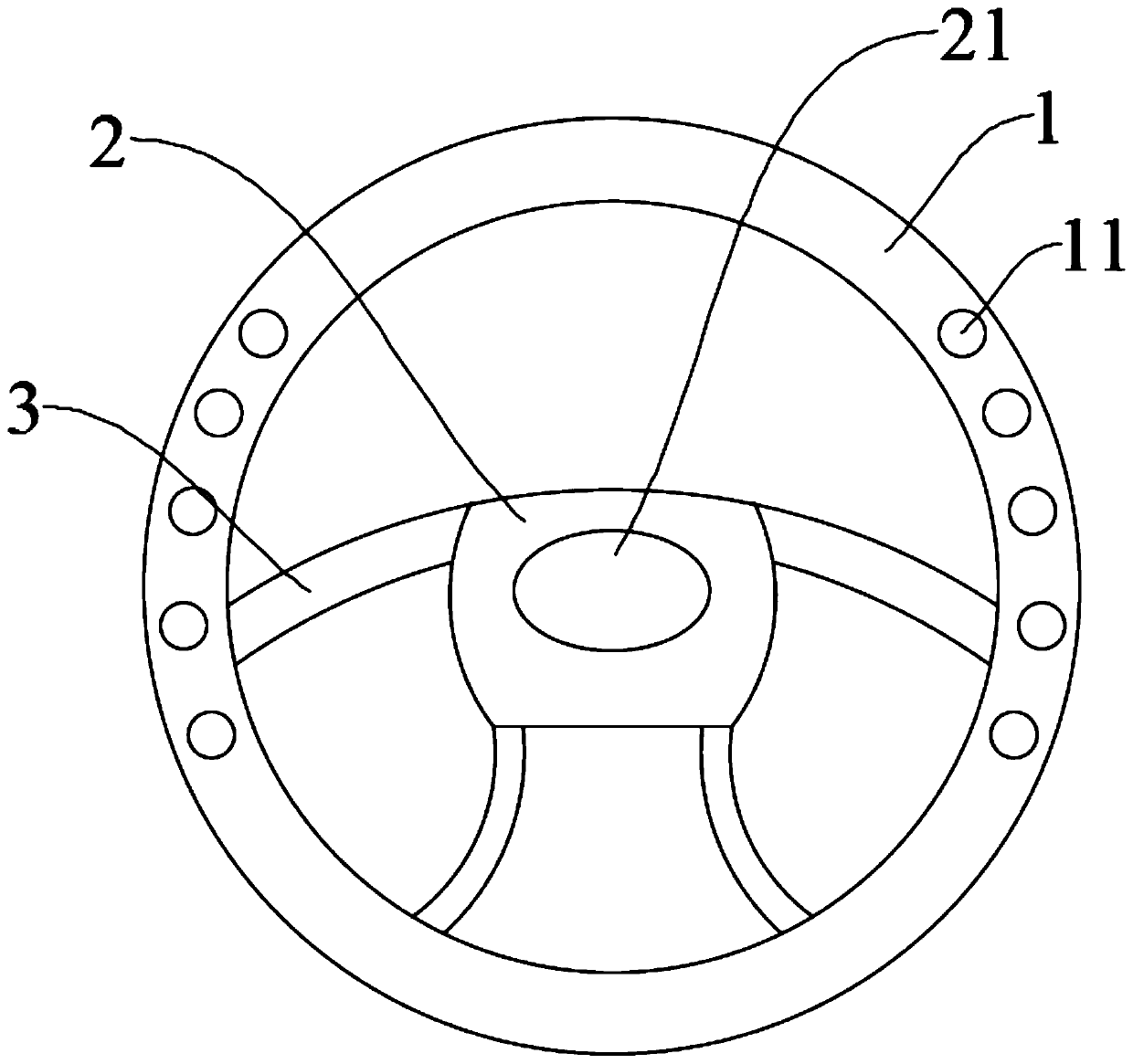 A kind of steering wheel and automobile