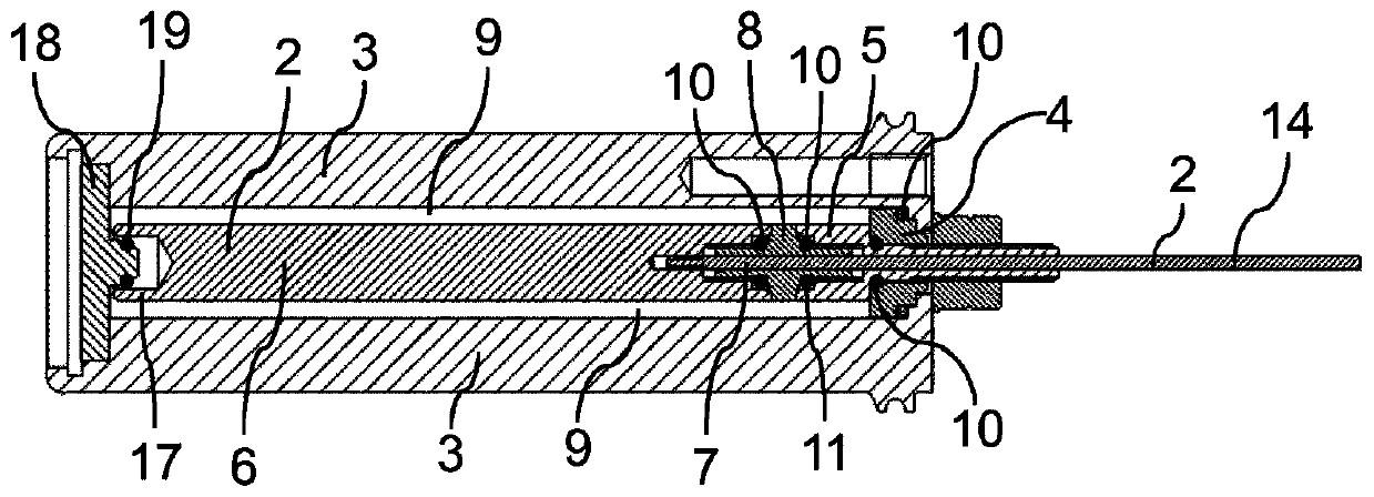 Measuring assembly for measuring liquids