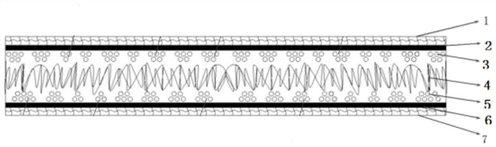 Material-saving water-absorbing sanitary fabric as well as production device and use method thereof