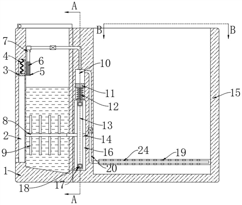 Outdoor planting box with bottom ventilation module