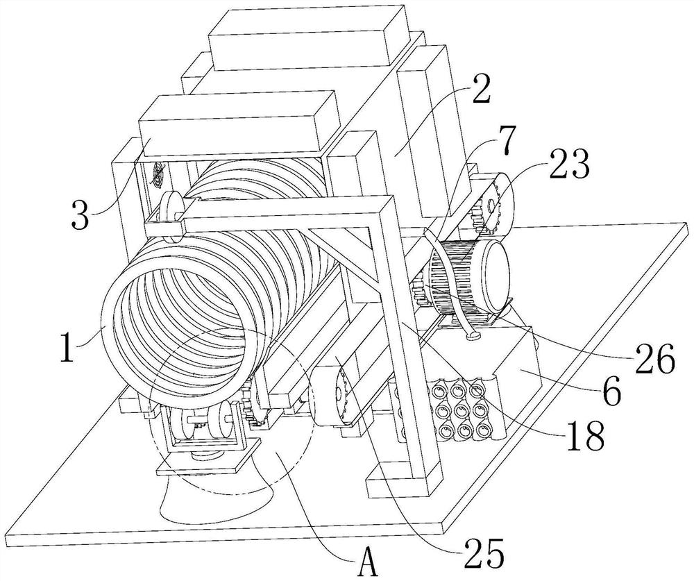 Metal corrugated pipe cooling device