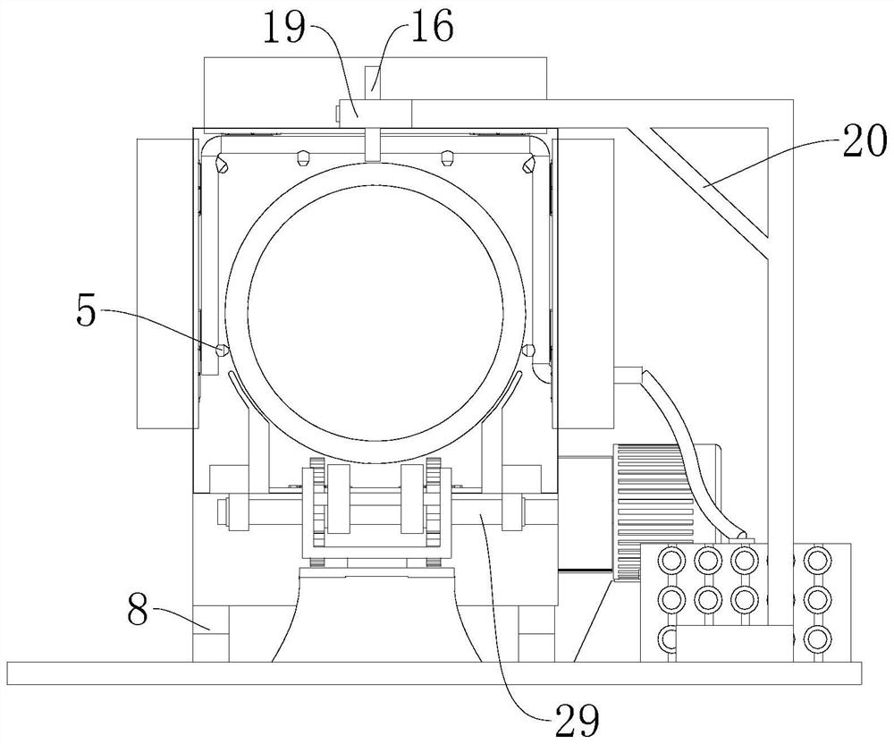 Metal corrugated pipe cooling device