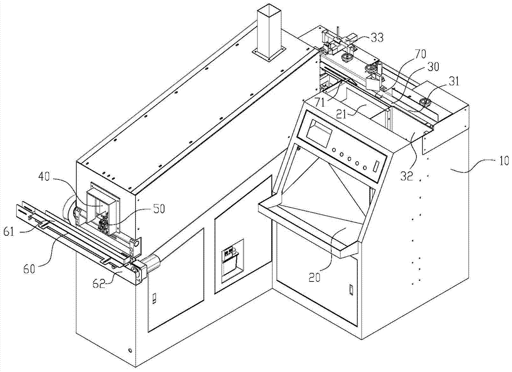 A profile heating device