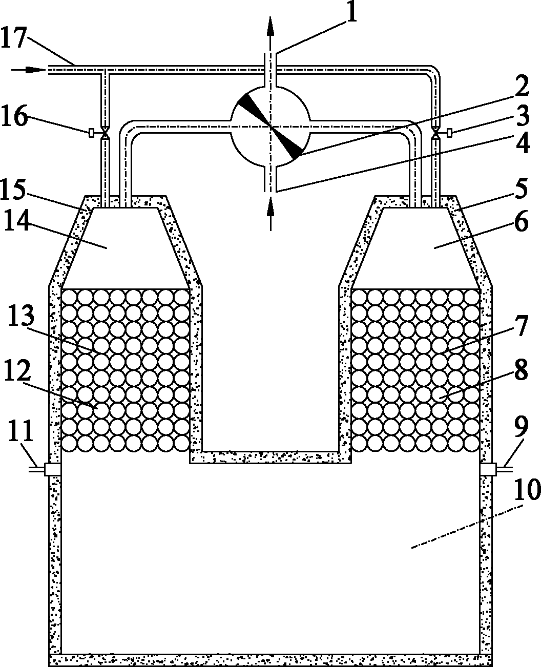 Heat storage type combustor powered by liquid fuel