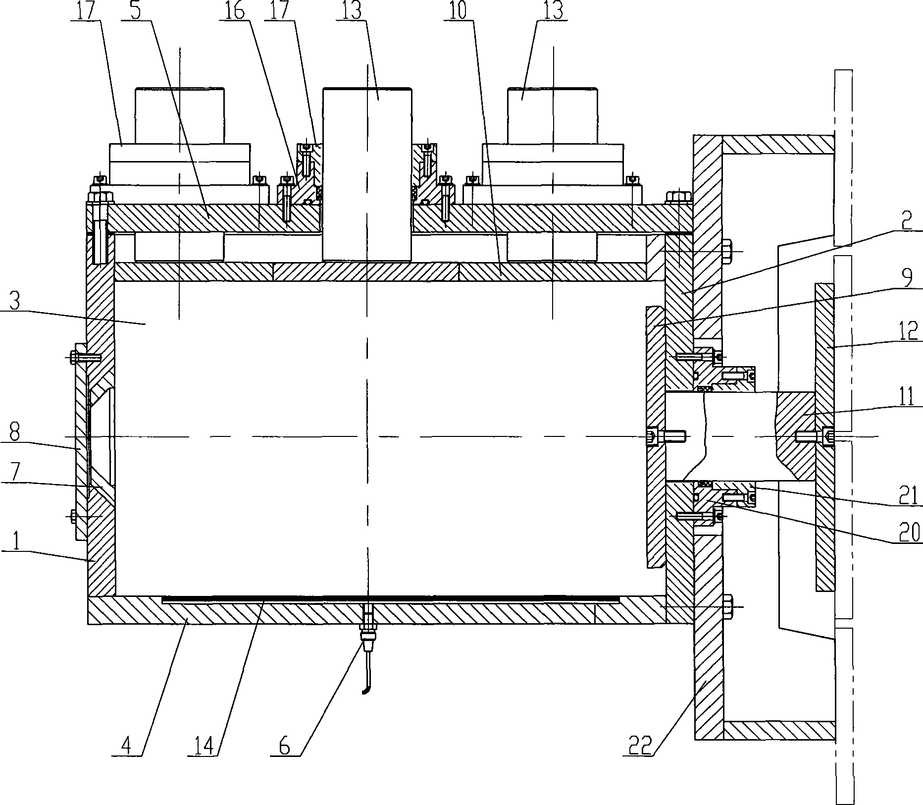 Coal and mash gas extrusion mold