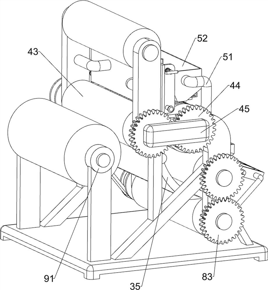 Rapid powder point equipment applied to lining cloth and used for garment production