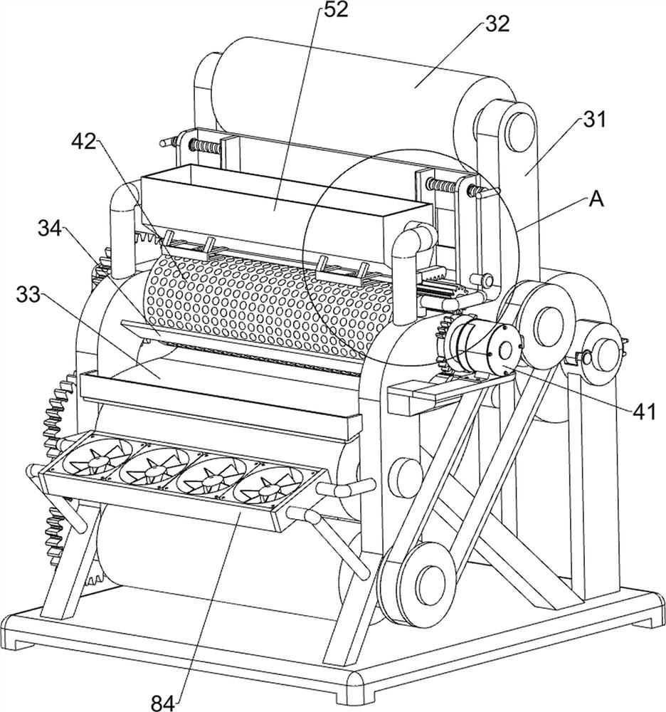 Rapid powder point equipment applied to lining cloth and used for garment production