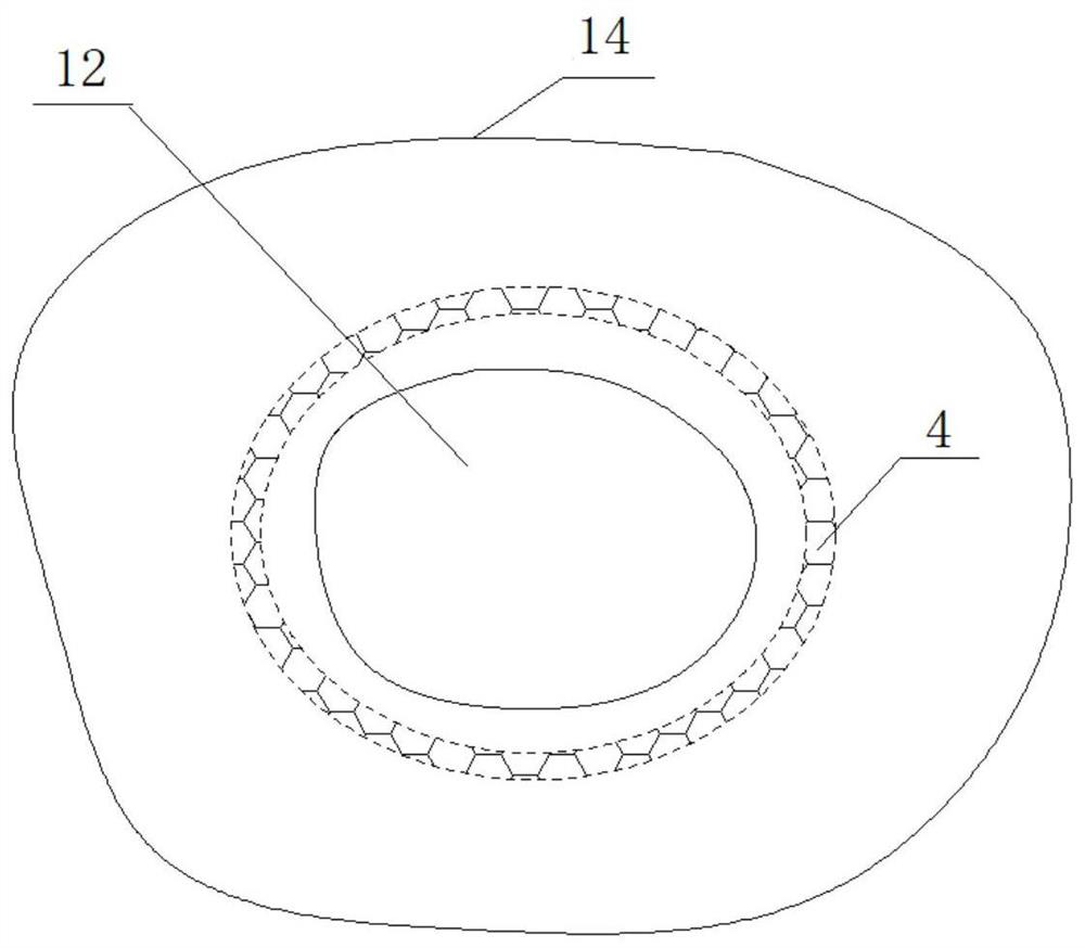 Rapid repair construction method and repair structure of pavement subsidence in karst area