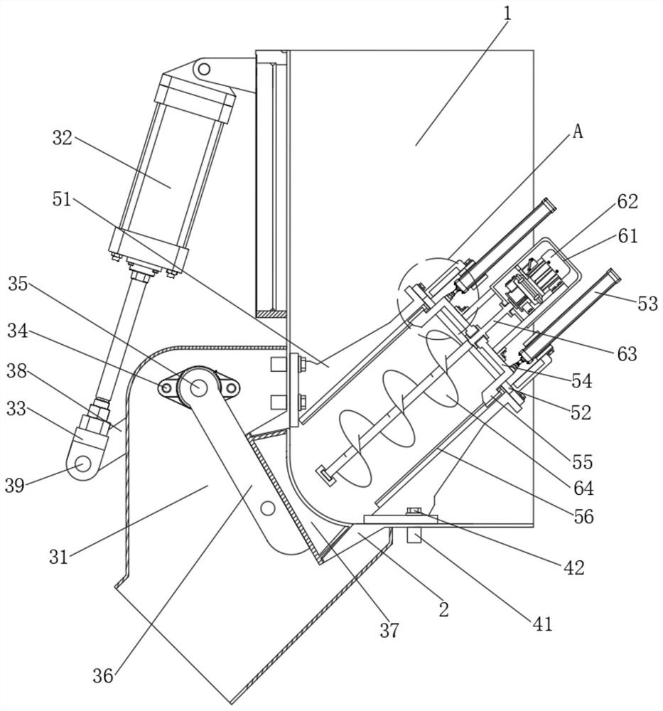 Valve with anti-jamming mechanism for hot mixing machine