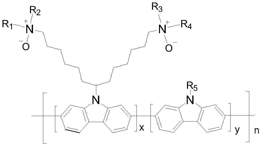 Organic semiconductor material containing amine oxide group and application thereof in OLED (organic light-emitting diode) device